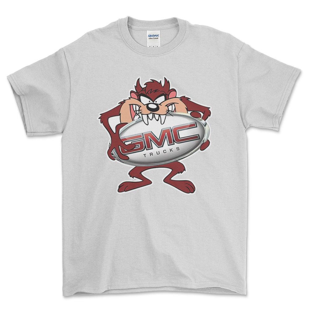 GMC TAZ Unisex T-Shirt , Bomuld-Beklædning-GMC-Hvid-S-Forside-Garage Culture Shop- garage - man cave - merchandise