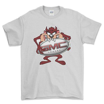 GMC TAZ Unisex T-Shirt , Bomuld-Beklædning-GMC-Hvid-S-Forside-Garage Culture Shop- garage - man cave - merchandise