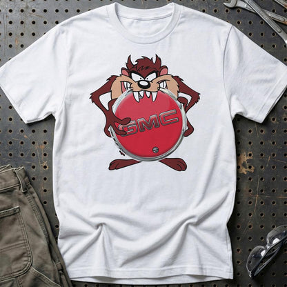 GMC TAZ Unisex T-Shirt , Bomuld-Beklædning-GMC-Hvid-S-Garage Culture Shop- garage - man cave - merchandise