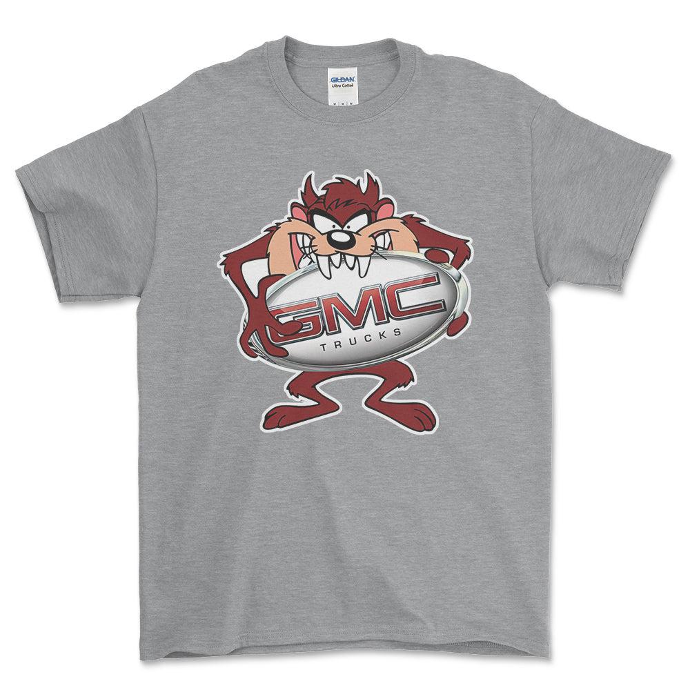 GMC TAZ Unisex T-Shirt , Bomuld-Beklædning-GMC-Grå Sport-S-Forside-Garage Culture Shop- garage - man cave - merchandise