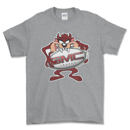 GMC TAZ Unisex T-Shirt , Bomuld-Beklædning-GMC-Grå Sport-S-Forside-Garage Culture Shop- garage - man cave - merchandise
