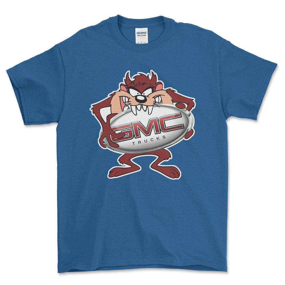 GMC TAZ Unisex T-Shirt , Bomuld-Beklædning-GMC-Blå Royal-S-Forside-Garage Culture Shop- garage - man cave - merchandise