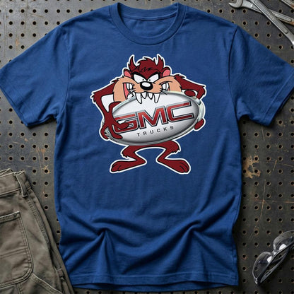 GMC TAZ Unisex T-Shirt , Bomuld-Beklædning-GMC-Blå Royal-S-Garage Culture Shop- garage - man cave - merchandise
