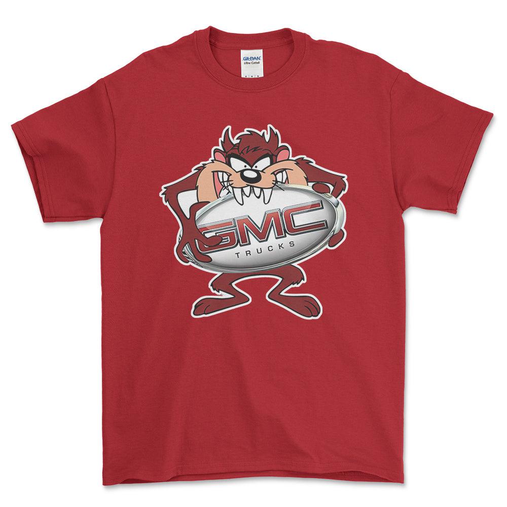 GMC TAZ Unisex T-Shirt , Bomuld-Beklædning-GMC-Rød-S-Forside-Garage Culture Shop- garage - man cave - merchandise