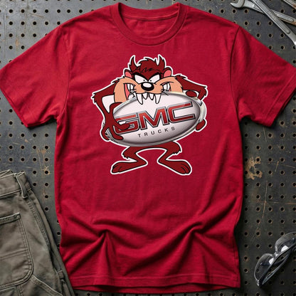 GMC TAZ Unisex T-Shirt , Bomuld-Beklædning-GMC-Rød-S-Garage Culture Shop- garage - man cave - merchandise