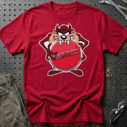 GMC TAZ Unisex T-Shirt , Bomuld-Beklædning-GMC-Rød-S-Garage Culture Shop- garage - man cave - merchandise