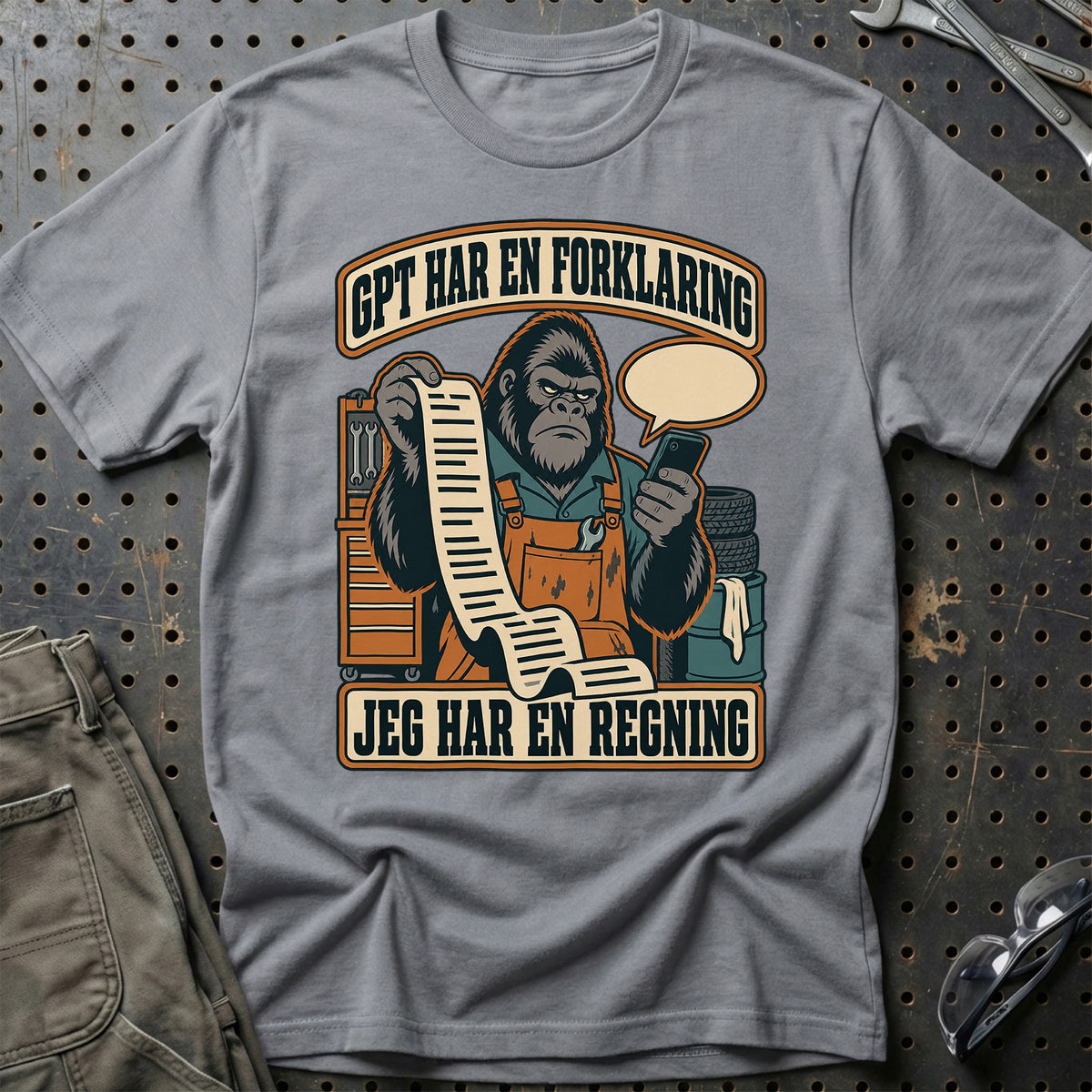
GPT har en forklaring – Jeg har en regning T-Shirt – Grå Sport