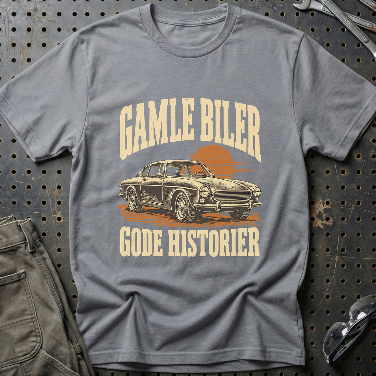 
Produktbillede af Gamle biler – Gode historier T-Shirt