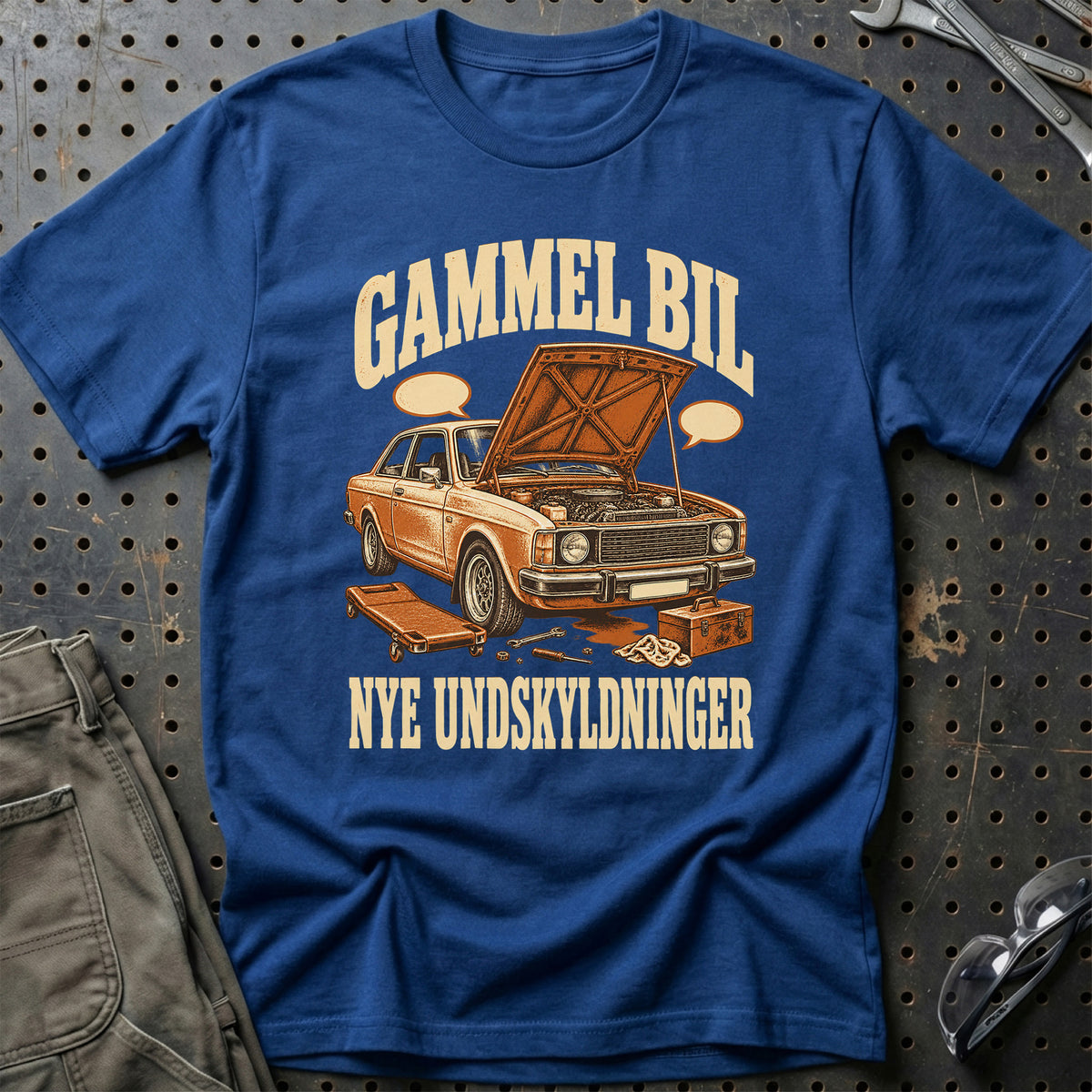 
Produktbillede af Gammel bil – Nye undskyldninger T-Shirt