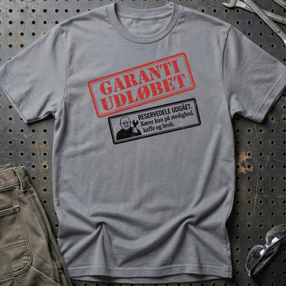 Gammel bilejer – Garanti udløbet - Unisex T-Shirt , Bomuld-Beklædning-Garage Culture-Grå Sport-S-Garage Culture Shop- garage - man cave - merchandise