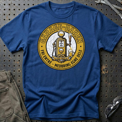 Garage Baren Fri Entré Medbring Egne Dele - Unisex T-Shirt , Bomuld-Beklædning-Garage Culture-Blå Royal-S-Garage Culture Shop- garage - man cave - merchandise