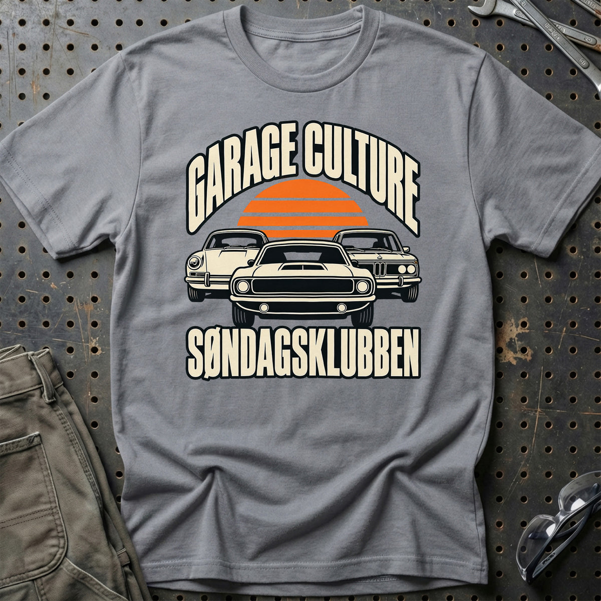 
Garage Culture – Søndagsklubben T-Shirt – Grå Sport