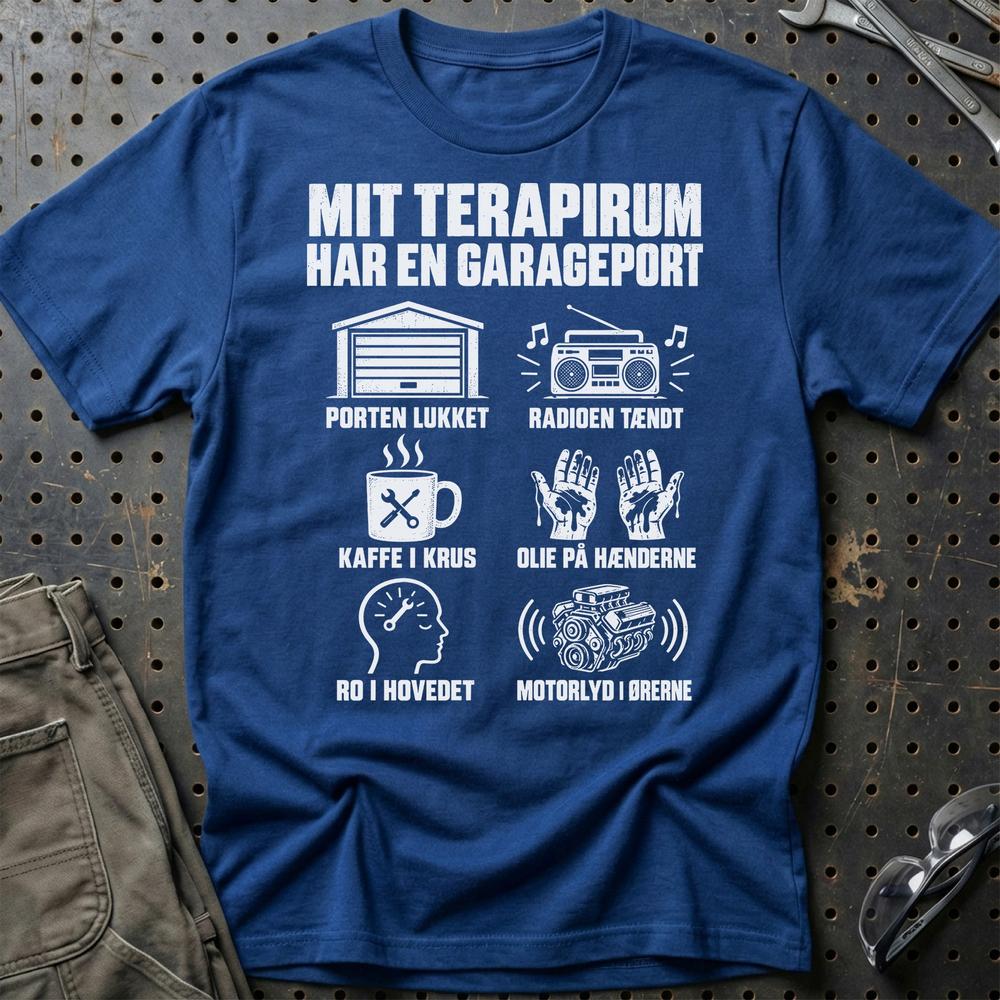 
Produktbillede af Garagen Er Mit Terapirum T-Shirt