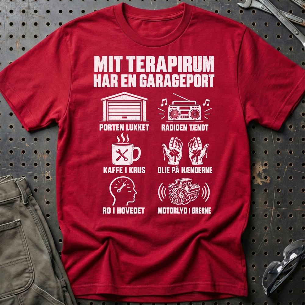
Produktbillede af Garagen Er Mit Terapirum T-Shirt