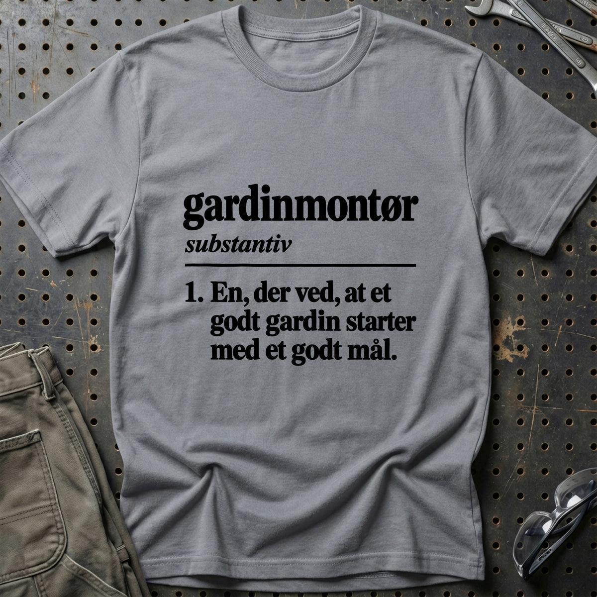 
Gardinmontør – Definition T-Shirt – Grå Sport