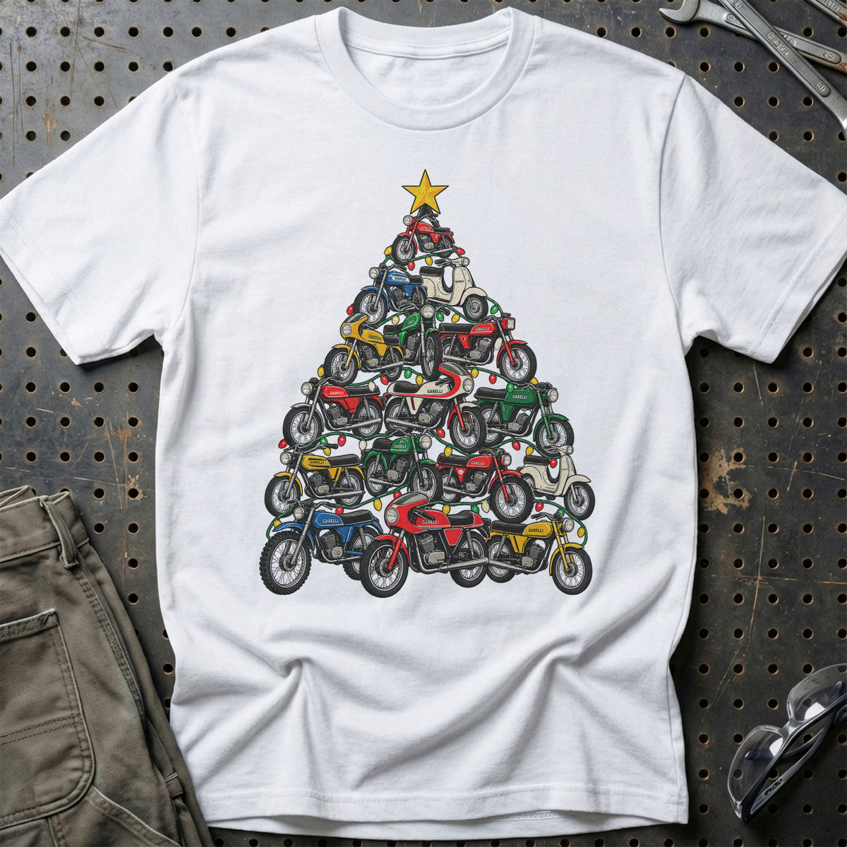 Garelli Juletræ T-Shirt – Hvid