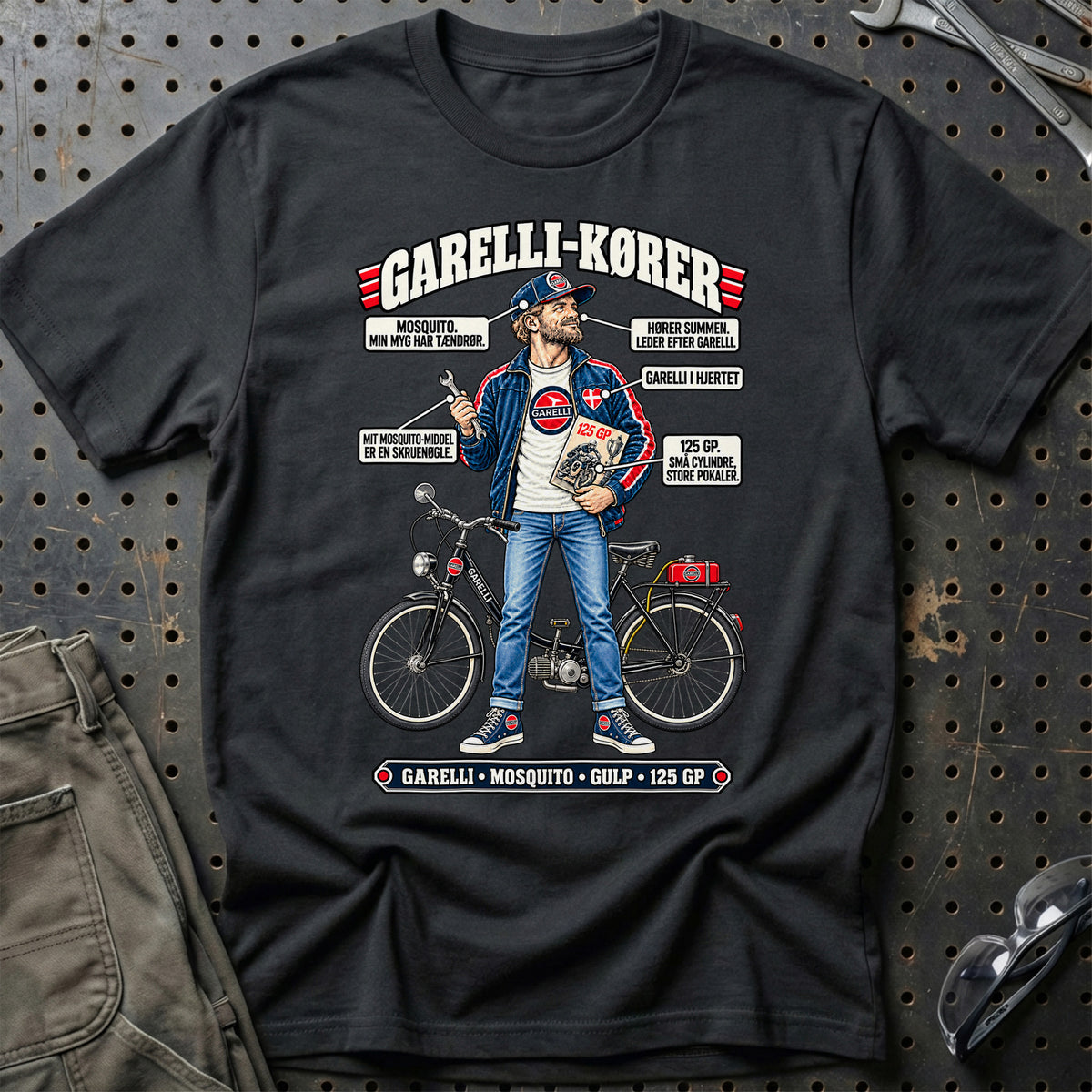 
Garelli-Kører T-Shirt – Sort