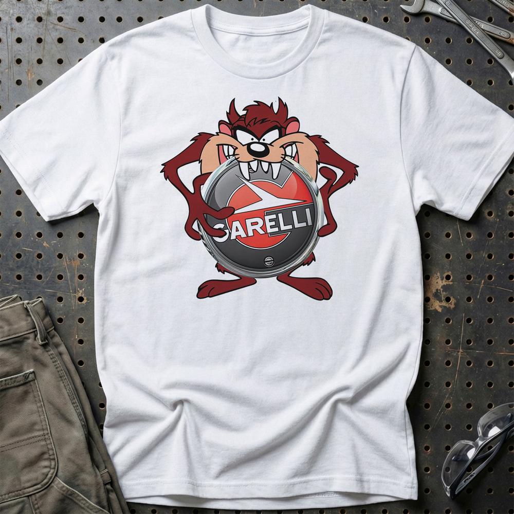 Garelli TAZ T-Shirt-Beklædning-Garelli-Hvid-S-Garage Culture Shop- garage - man cave - merchandise