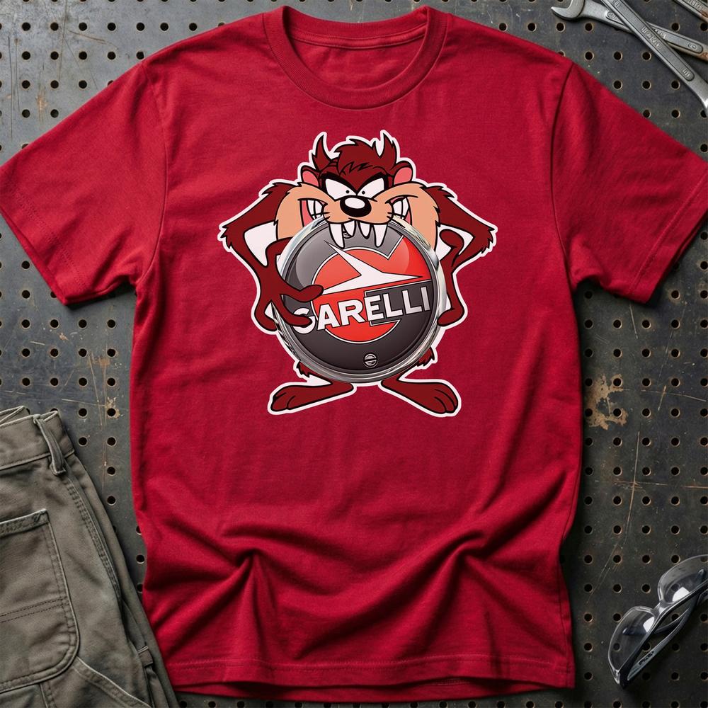 Garelli TAZ T-Shirt-Beklædning-Garelli-Rød-S-Garage Culture Shop- garage - man cave - merchandise