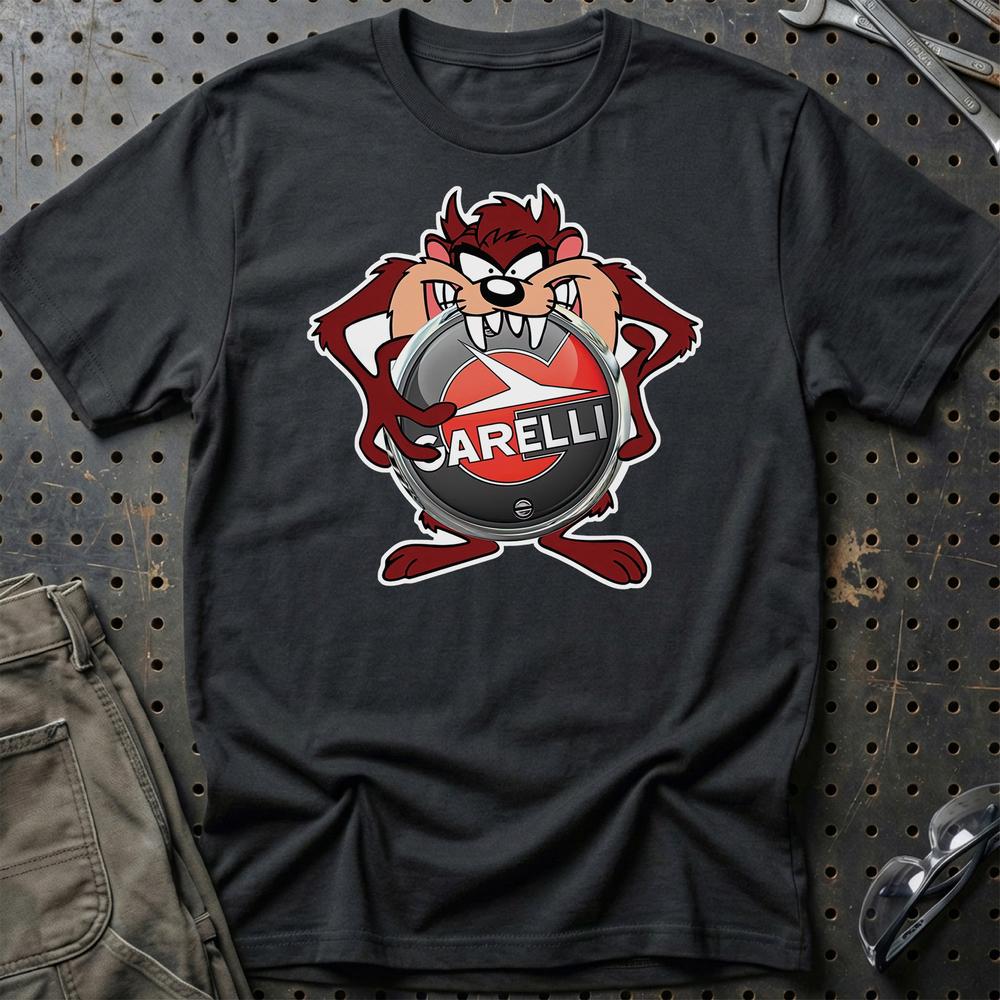 Garelli TAZ T-Shirt-Beklædning-Garelli-Sort-S-Garage Culture Shop- garage - man cave - merchandise