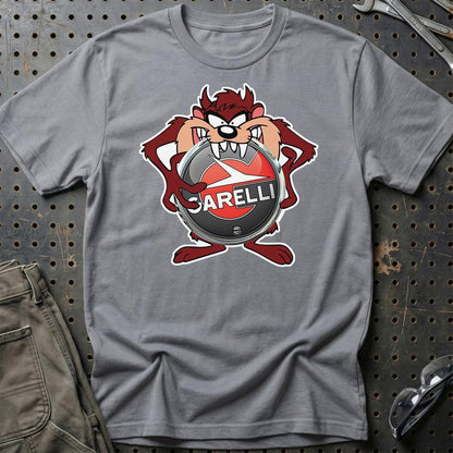 Garelli TAZ Unisex T-Shirt , Bomuld-Beklædning-Garelli-Grå Sport-S-Garage Culture Shop- garage - man cave - merchandise