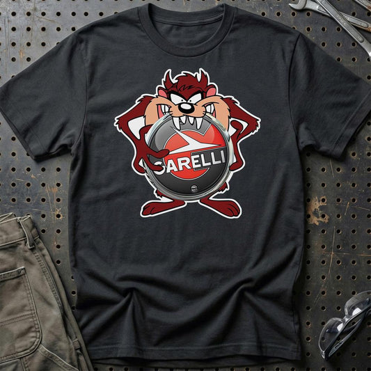 Garelli TAZ Unisex T-Shirt , Bomuld-Beklædning-Garelli-Sort-S-Garage Culture Shop- garage - man cave - merchandise