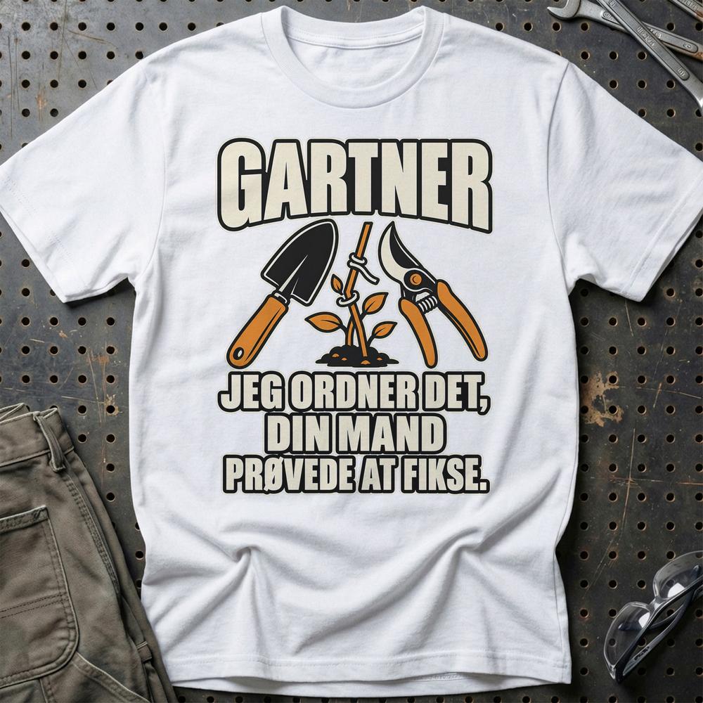 
Produktbillede af Gartner – Jeg Ordner Det, Din Mand Prøvede At Fikse T-Shirt