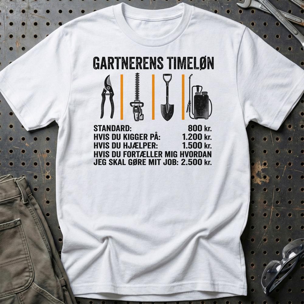 
Produktbillede af Gartnerens Timeløn T-Shirt