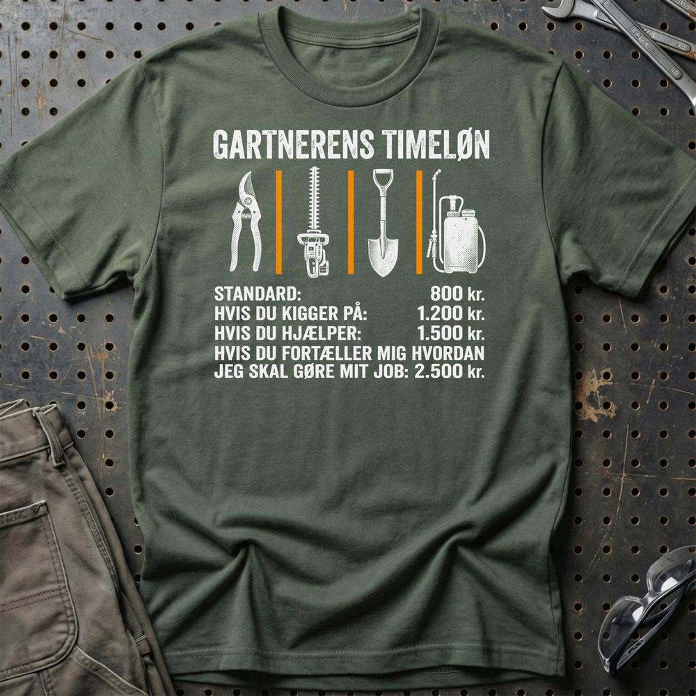 
Produktbillede af Gartnerens Timeløn T-Shirt