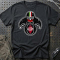 Gilera Biker Vintage Style T-Shirt-Beklædning-Gilera-Sort-S-Garage Culture Shop- garage - man cave - merchandise