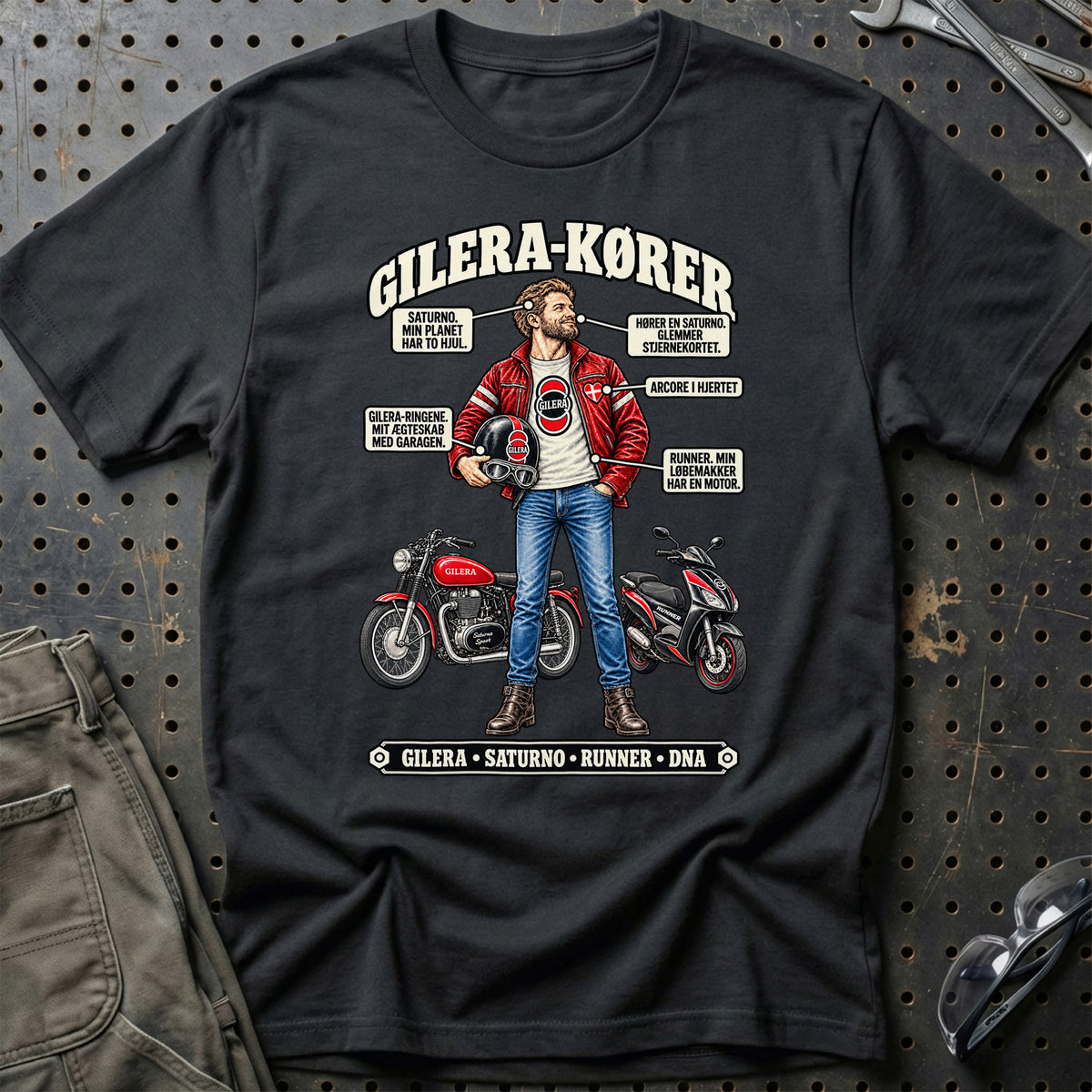 
Gilera-Kører T-Shirt – Sort