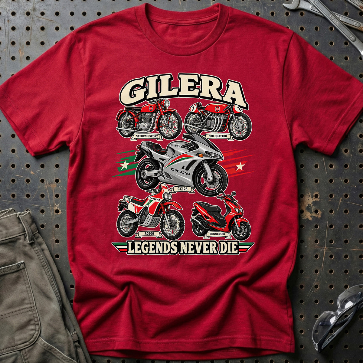 
Produktbillede af Gilera Legends Never Die T-Shirt