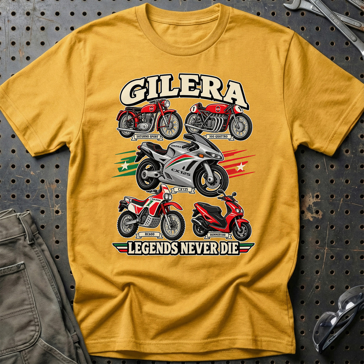 
Produktbillede af Gilera Legends Never Die T-Shirt