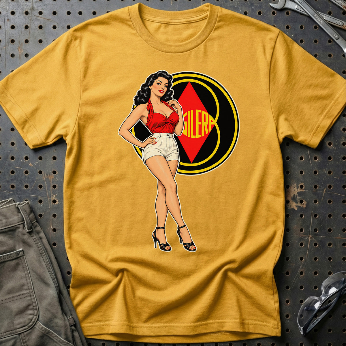 
Produktbillede af Gilera Retro Pinup T-Shirt