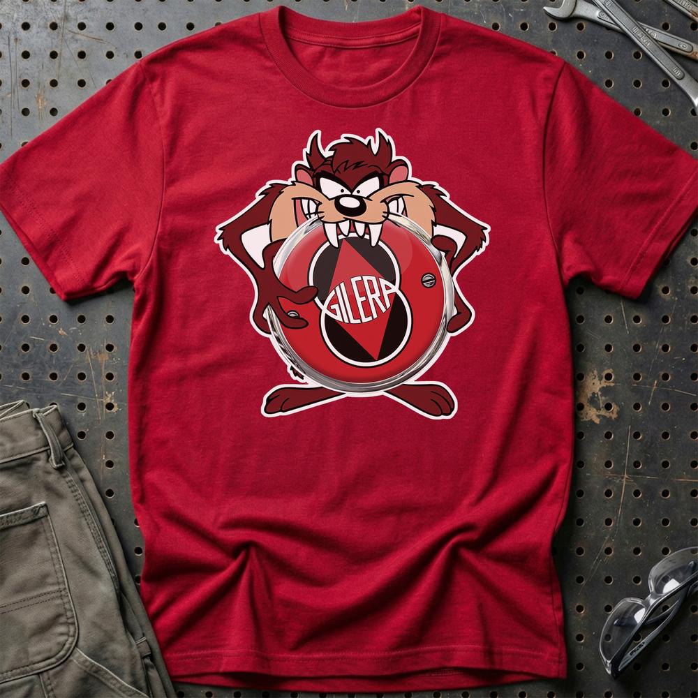 Gilera TAZ T-Shirt-Beklædning-Gilera-Rød-S-Garage Culture Shop- garage - man cave - merchandise