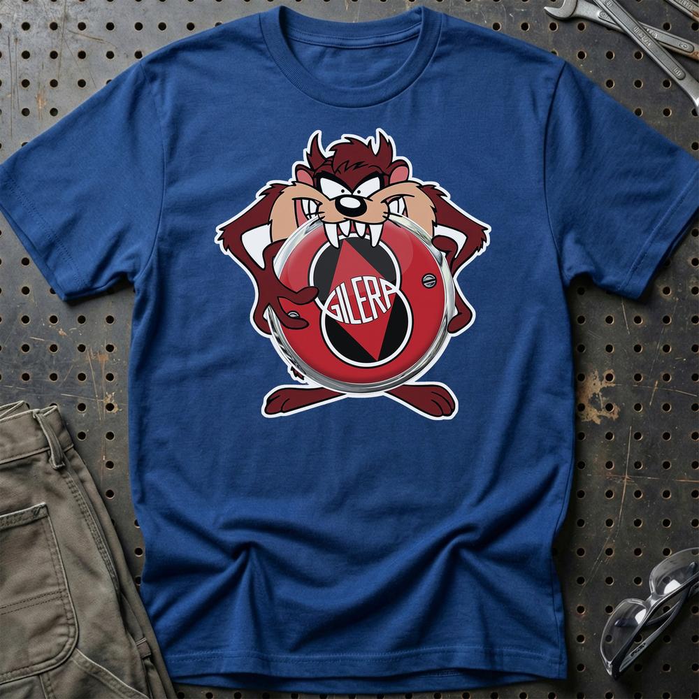 Gilera TAZ Unisex T-Shirt , Bomuld-Beklædning-Gilera-Blå Royal-S-Garage Culture Shop- garage - man cave - merchandise