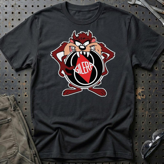 Gilera TAZ Unisex T-Shirt , Bomuld-Beklædning-Gilera-Sort-S-Garage Culture Shop- garage - man cave - merchandise