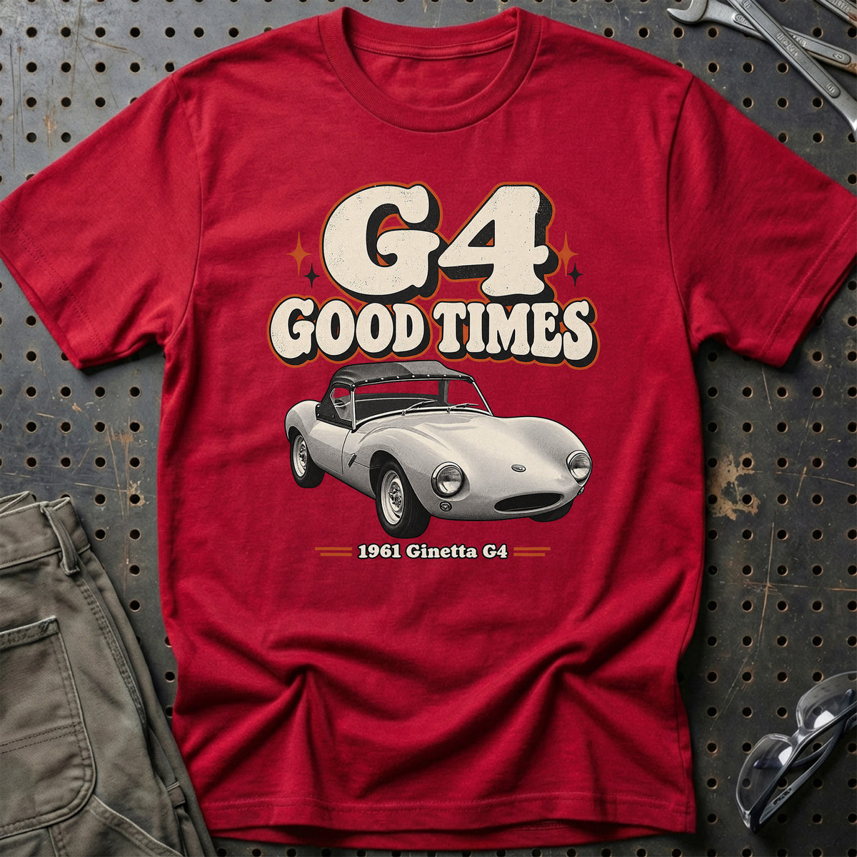 
Ginetta G4 1961 – G4 Good Times T-Shirt – Rød