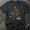 
Ginetta Juletræ Christmas Tree Unisex T-Shirt – Sort – print foran
