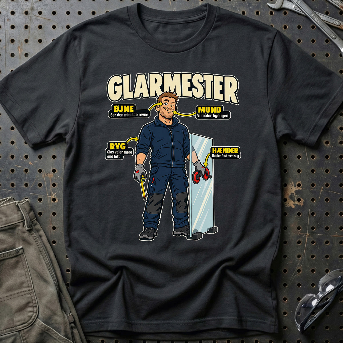 Glarmester – Anatomi T-Shirt-Beklædning-Garage Culture-Sort-S-Garage Culture Shop- garage - man cave - merchandise