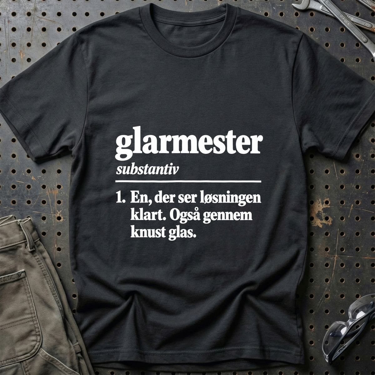 
Glarmester – Definition T-Shirt – Sort