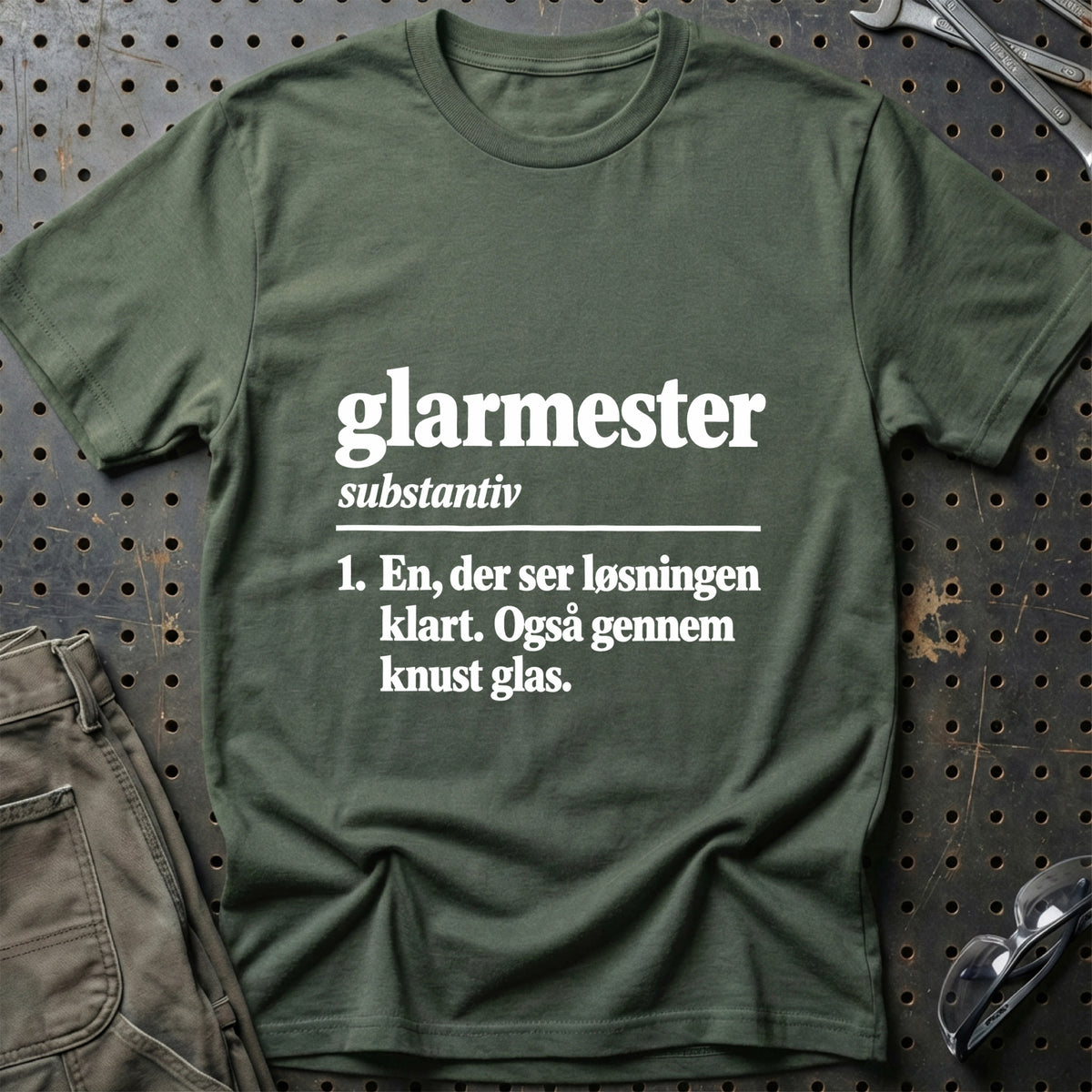 
Glarmester – Definition T-Shirt – Grøn Militær