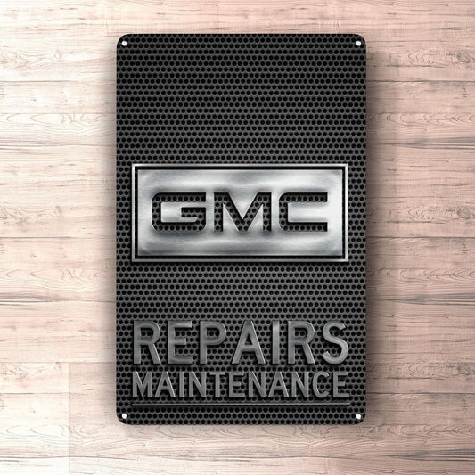 Gmc Repairs Maintenance Skilte, Musemåtte, Dørmåtte , Plakat-Skilte-GMC-Garage Culture Shop- garage - man cave - merchandise