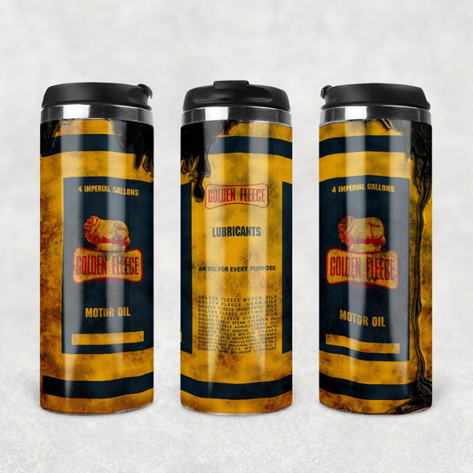 Golden Fleece Motor Oil Termokrus Tumbler Rustfrit Stål-Krus-Motorolie-Garage Culture Shop- garage - man cave - merchandise