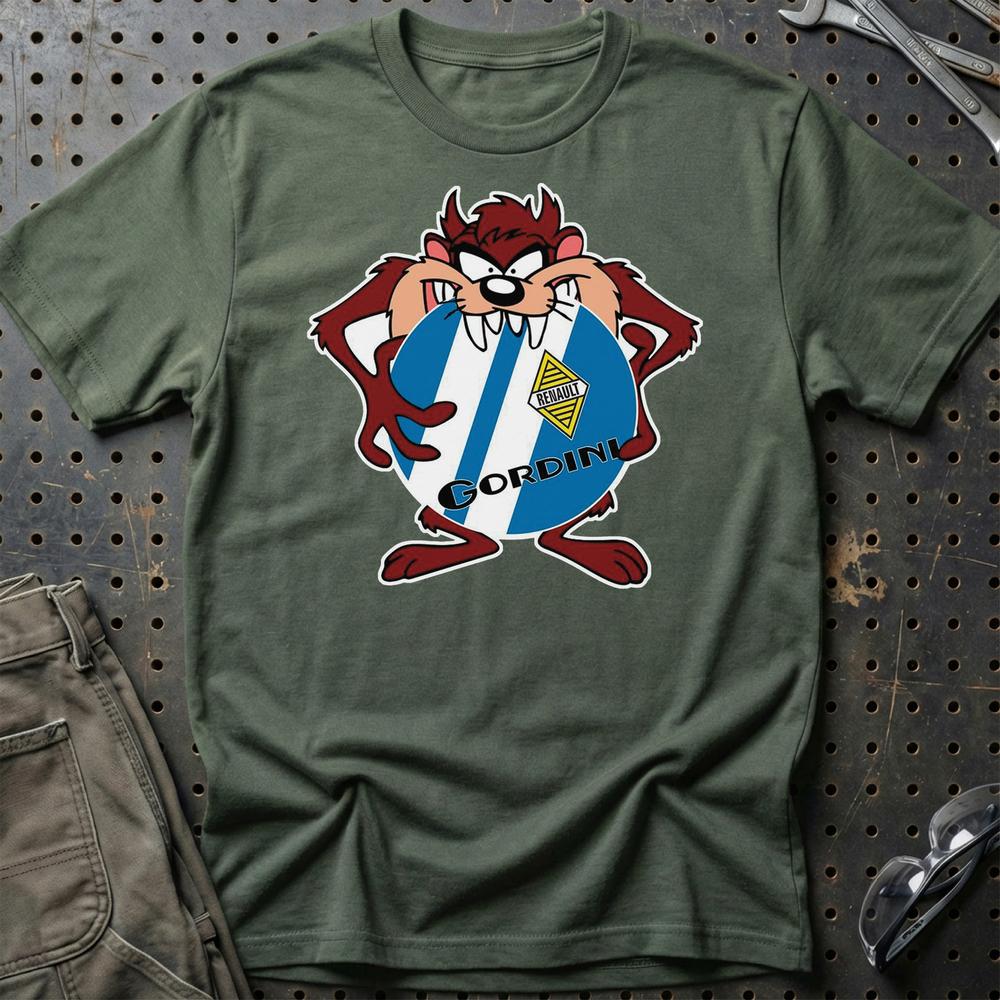 Gordini TAZ T-Shirt-Beklædning-Gordini-Grøn Militær-S-Garage Culture Shop- garage - man cave - merchandise