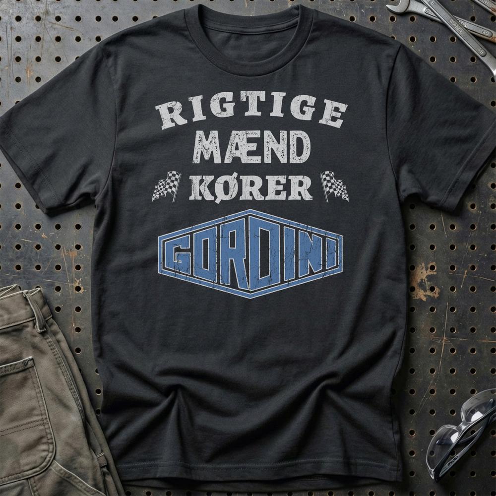 Guldner Rigtige Mænd Kører T-Shirt-Beklædning-Güldner-Sort-S-Garage Culture Shop- garage - man cave - merchandise