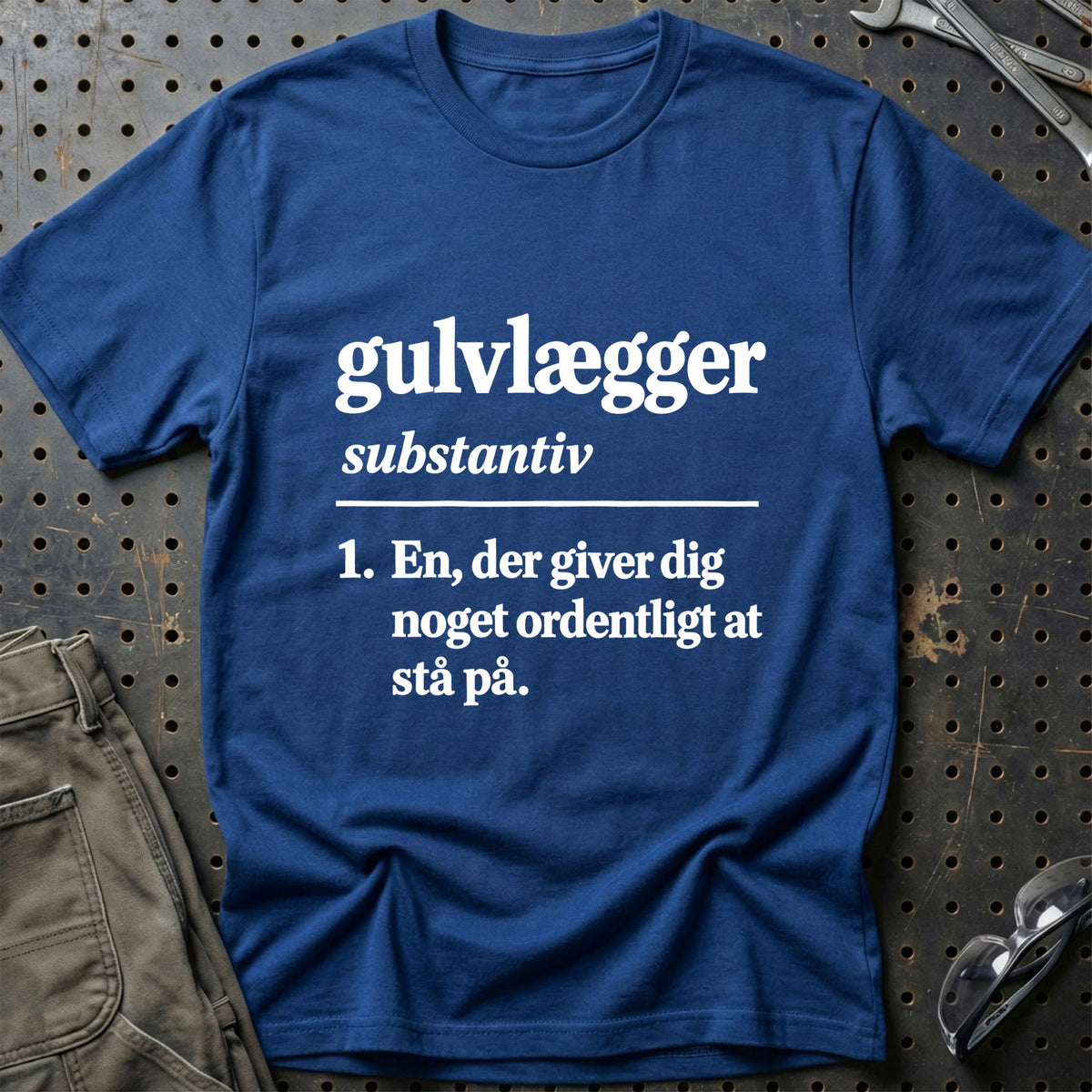
Gulvlægger – Definition T-Shirt – Blå Royal