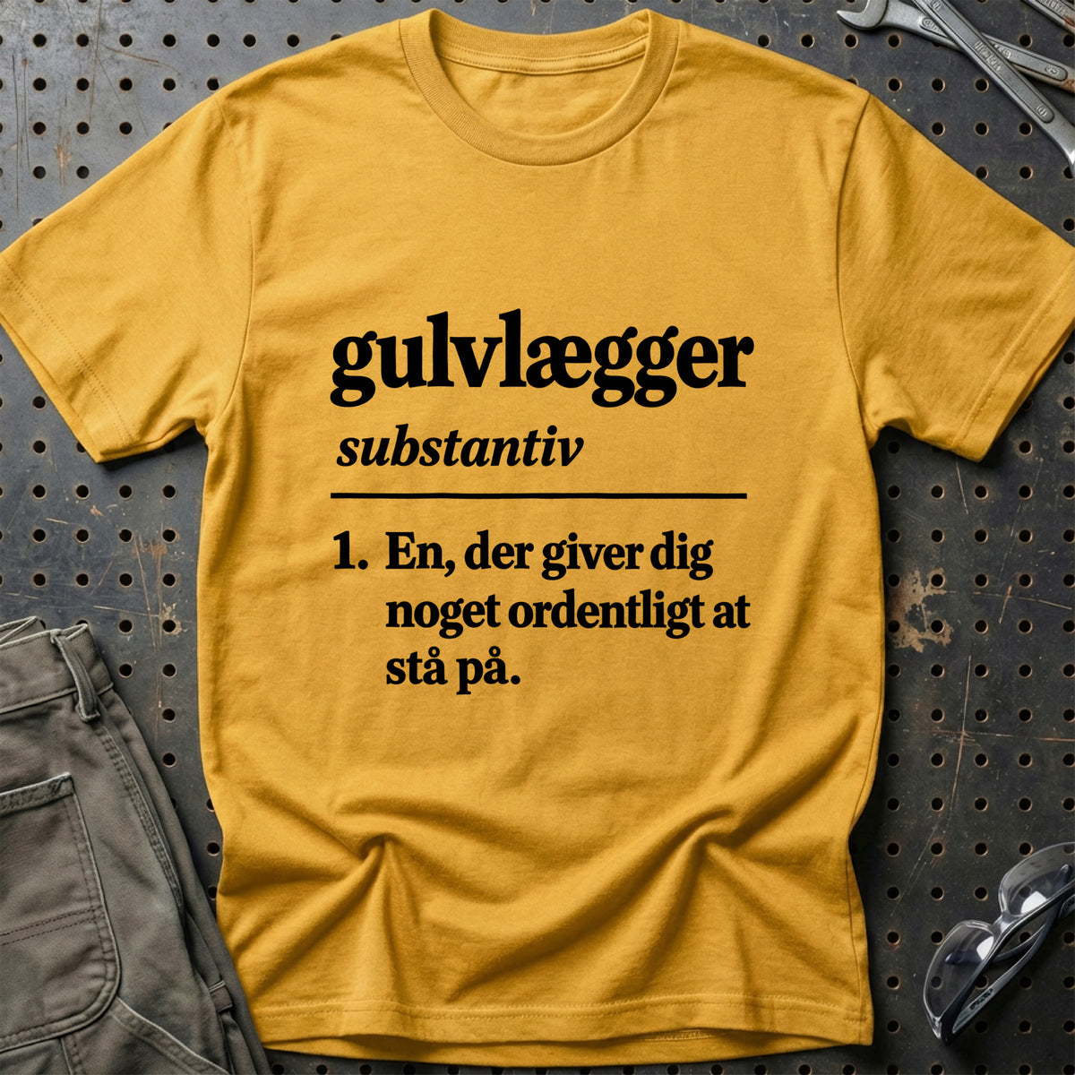 
Gulvlægger – Definition T-Shirt – Guld