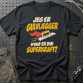 
Gulvlægger – Hvad er din superkraft? – Unisex T-Shirt – Sort
