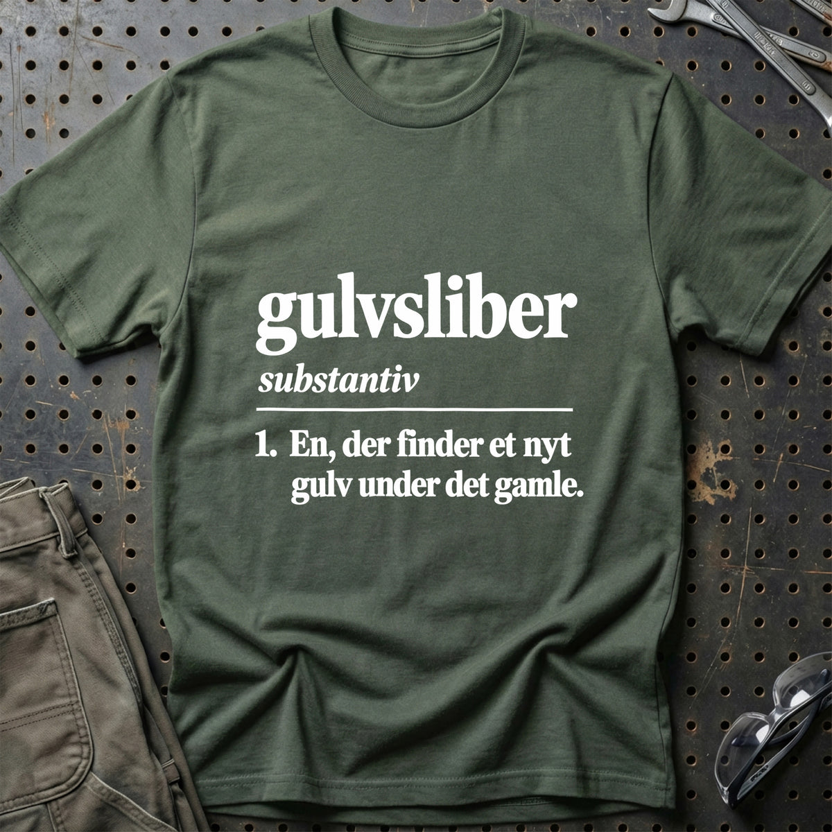
Gulvsliber – Definition T-Shirt – Grøn Militær
